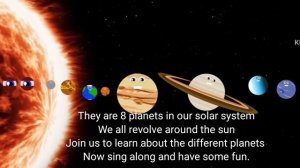 The 8 planets song with lyrics