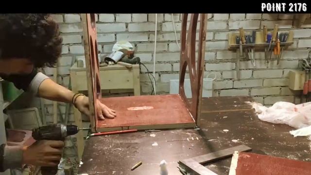 Табурет-рамка из фанеры, пробки и карагача/DIY Plywood stool with cork and elm elements смотреть онлайн