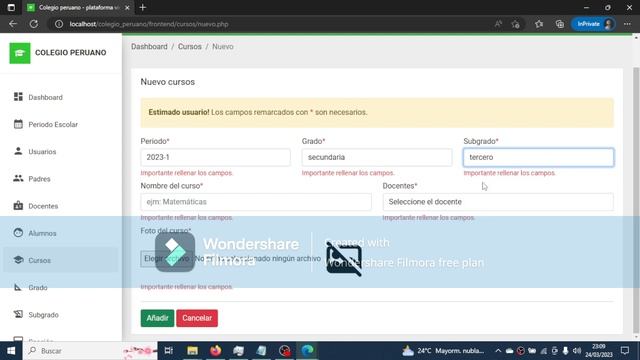 Sistema de Colegio PHP MYSQL JQuery Bootstrap #1 смотреть онлайн