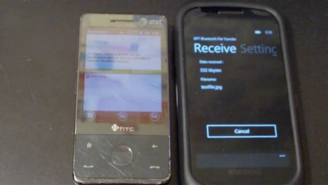 Demonstration: DFT Bluetooth File Transfer for WP7 смотреть онлайн