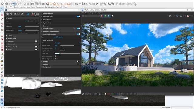 V-Ray for SketchUp tutorial — Adding atmospheric & volumetric effects смотреть онлайн
