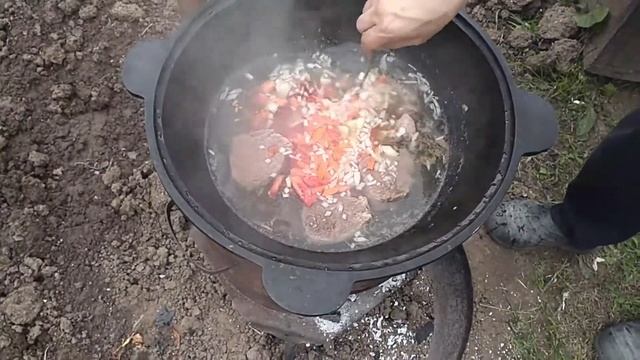 Самый вкусный суп на казане????