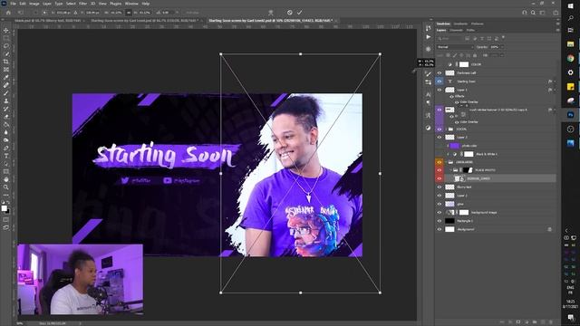 FREE Starting Soon Overlay TEMPLATE Photoshop Download (Twitch Youtube Streaming) смотреть онлайн