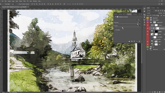 Watercolor Paint - Photoshop Action Tutorial смотреть онлайн