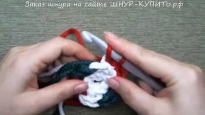 Новогодняя карусель. Коврик из полиэфирного шнура (5 мм)