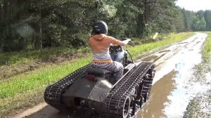 Сделано своими руками! Гусеничный вездеход на базе квадроцикла