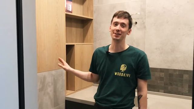 Двойной шкаф в нише для ванной смотреть онлайн