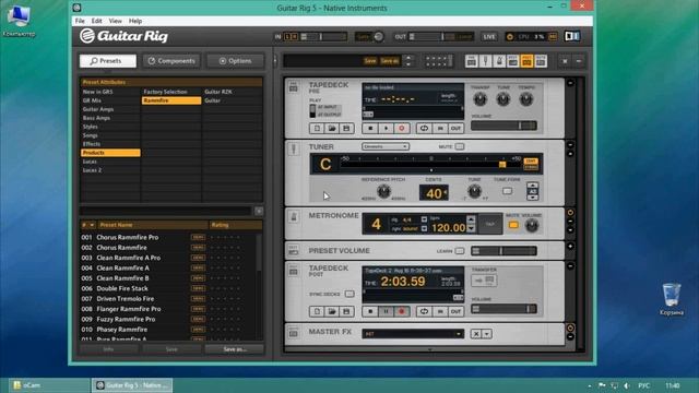 Настройка гитары в Guitar Rig смотреть онлайн