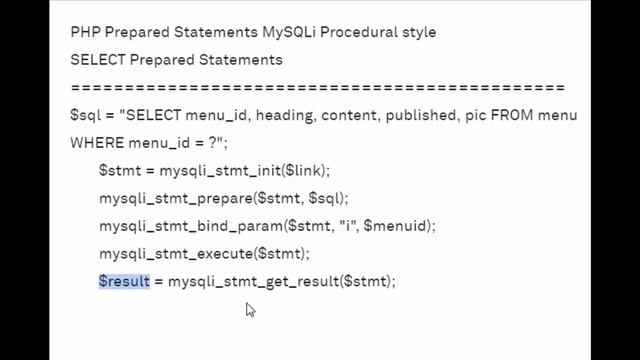 Learn Web Development with I.K. video41 PHP Prepared Statements MySQLi Procedural Style смотреть онлайн