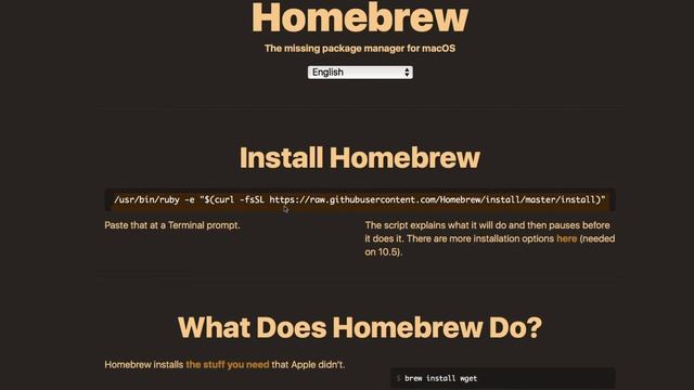 Installing Homebrew on MacOS смотреть онлайн