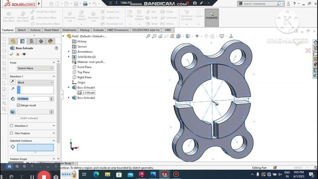 How To Import DXF File To Solidworks | How To Convert 2D File To 3D File смотреть онлайн
