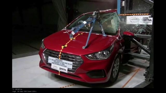 Краш- тест Hyundai Solaris #crashtest