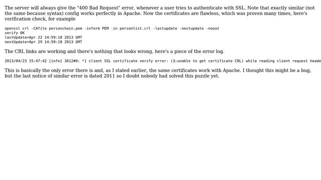nginx proxy + ssl +clr "400 bad request" error (2 Solutions!!) смотреть онлайн