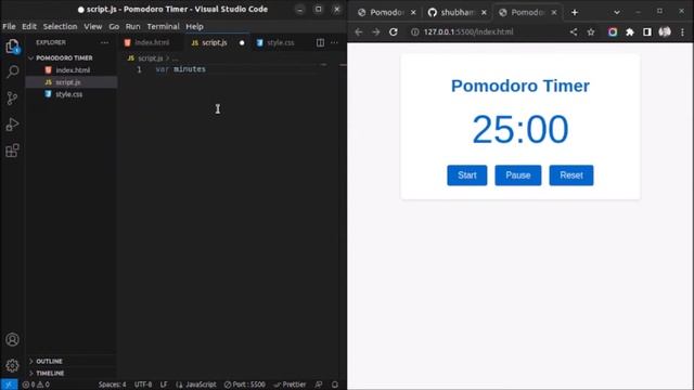 How To develop A Pomodoro Timer Web App With Html, Css and JavaScript - Web Development смотреть онлайн