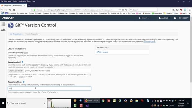 Cpanel - Create Git Repository смотреть онлайн