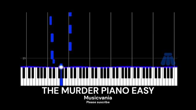 The murder (Dust sans theme) from Dusttale- Easy mode [Piano Tutorial] (Midi visualizer) смотреть онлайн