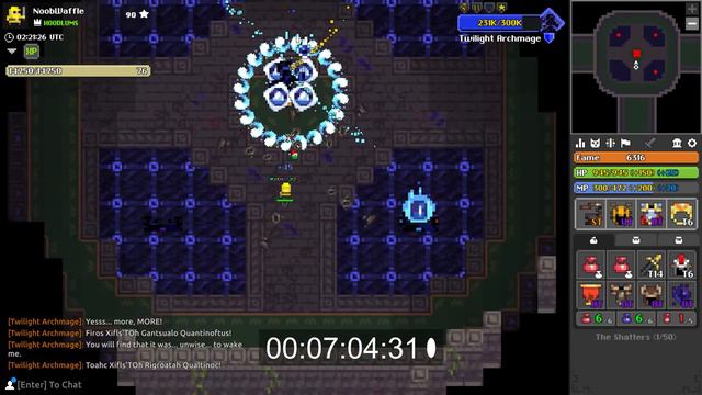 (rotmg) Yellow Warrior Speedrun Solo Shatters (14:27) смотреть онлайн