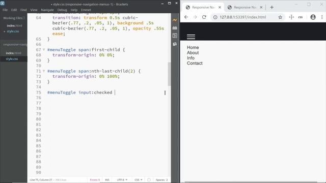 How To Create A Responsive Navigation Menu Using Only CSS. смотреть онлайн