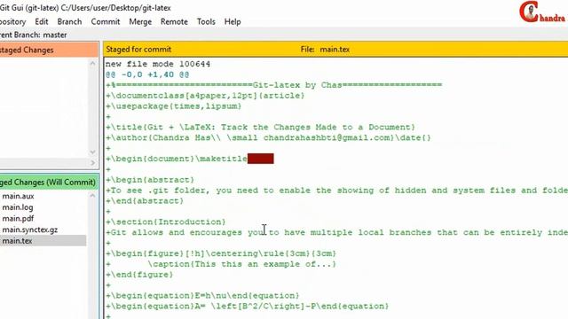 How to use Git with LaTeX to Track the Changes in Documents (Git tutorial-02) смотреть онлайн