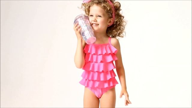 Розовый купальник с рюшами для девочки (154723264) КотМарКот смотреть онлайн