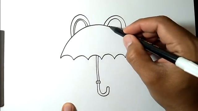 How to draw an umbrella easy | SIMPLE DRAWING смотреть онлайн