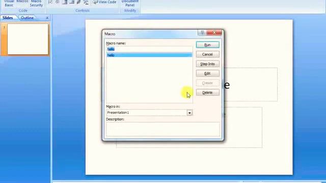 How to Create and Use Macro in Microsoft PowerPoint, PPT Presentation смотреть онлайн