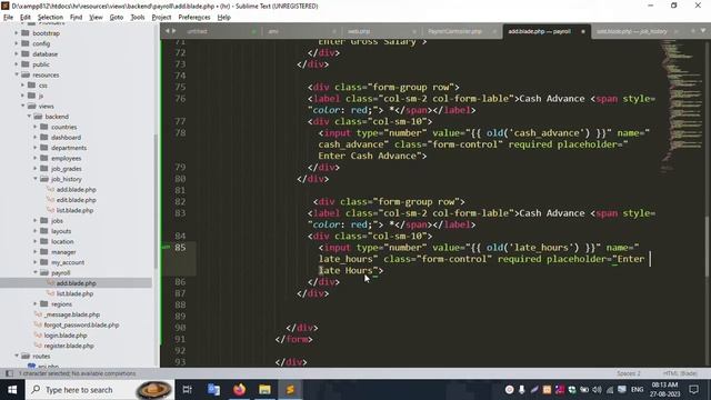 #49 - Payroll add form inside foreach loop employee & HTML Form set | Human Resources in Laravel 10 смотреть онлайн