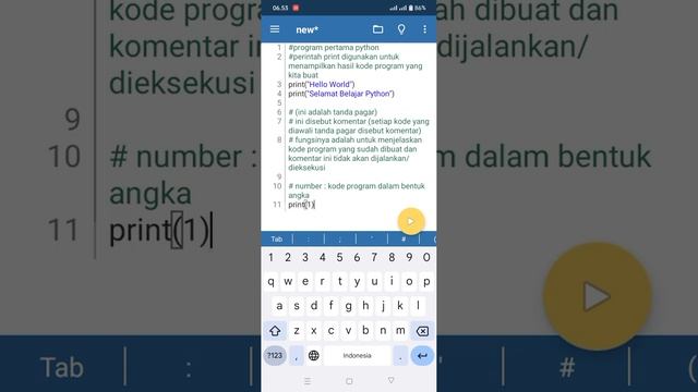 Hello World, Komentar, Number dan Variabel смотреть онлайн