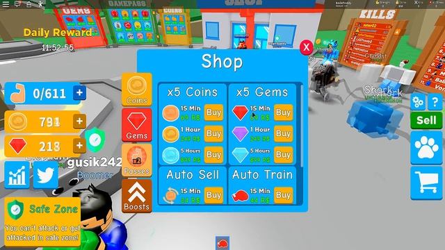 ДРЫЩ ЧЕМПИОН В НОВОМ СИМУЛЯТОРЕ КАЧКА В РОБЛОКС | Roblox Champion Simulator смотреть онлайн