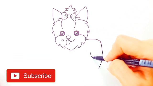 How to draw a dog to a child / Как нарисовать собаку детям / como desenhar um cachorro para criança смотреть онлайн