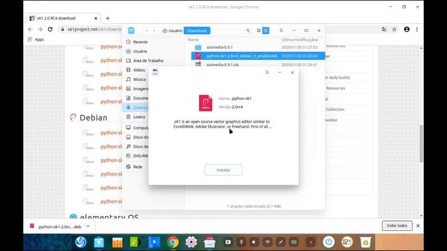 TUTORIAL: SK1 Project - Editor CMYK Vetor - Introdução e Instalação смотреть онлайн