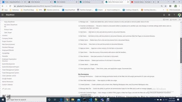 Overview of Permission Level in SharePoint смотреть онлайн