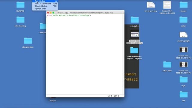 Download and Install Python and IDE (PyCharm)2020 | Python Tutorial In Hindi | Excellence Technolog смотреть онлайн