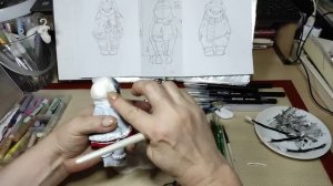 ??Ватная игрушка ПИНГВИНЧИКИ.  Урок 13.  Делаем шапочку и завязочку.