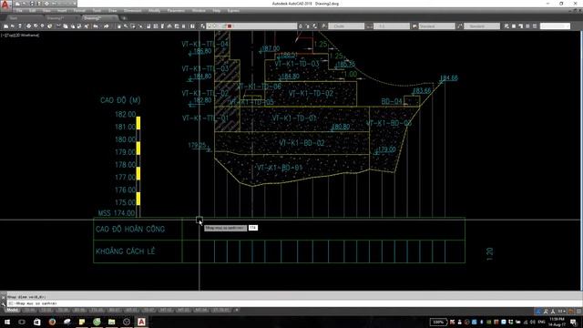 Lisp autocad: Ghi cao độ khoảng cách lẻ trên mặt cắt | LVC channel смотреть онлайн