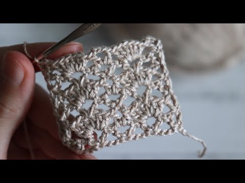 Ажурный узор крючком для топа смотреть онлайн