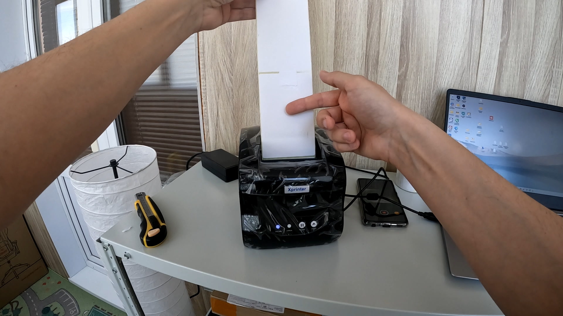 Термопринтер этикеток для Ozon, Wildberries. XPRINTER XP-365B термопринтер этикеток и чеков. смотреть онлайн