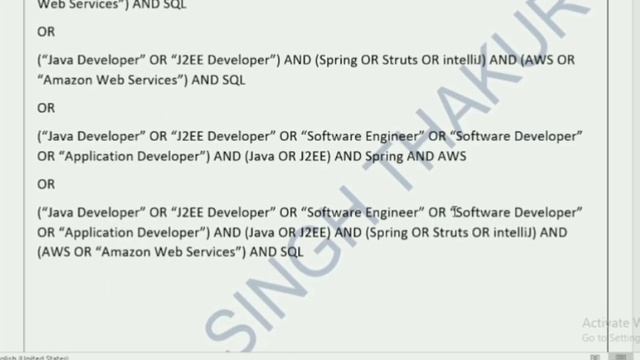 Java Developer Boolean Search String Notes for my Subscribers | смотреть онлайн