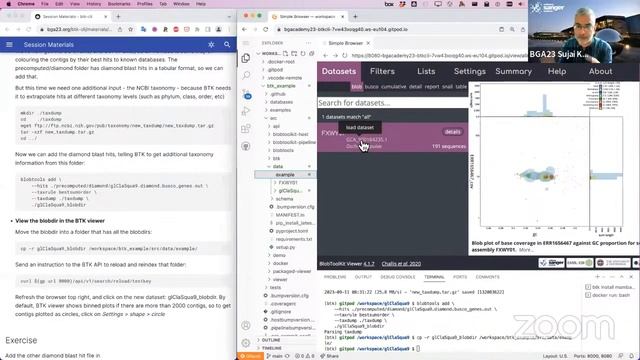 Mon 11 Sep, 08:00 - Visualising genome assembly cobionts by running BlobToolKit locally смотреть онлайн