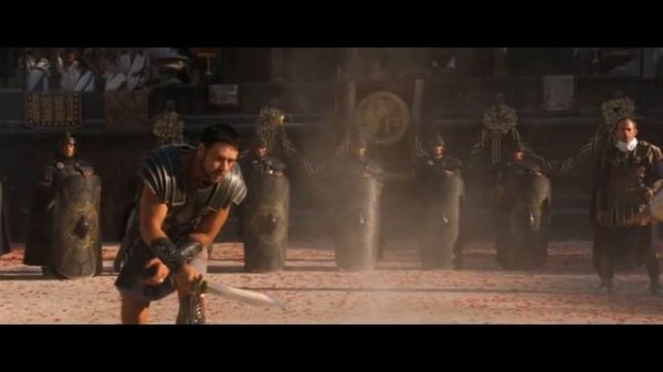 Gladiator. Генерал Максимус в сражении с императором Коммод