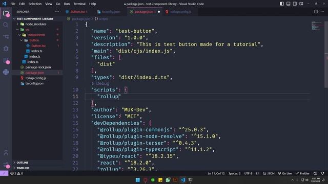 Make a React component library from scratch with Rollup смотреть онлайн