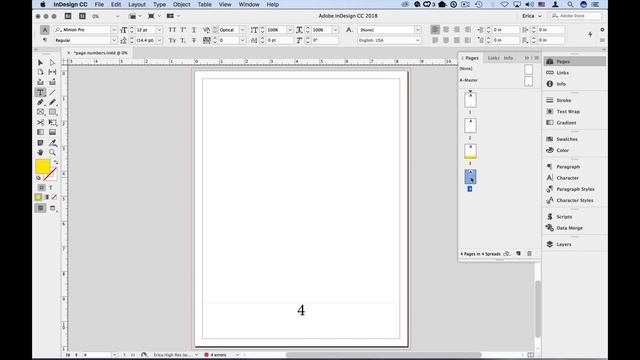 InDesign How-To: Create Automatic Page Numbering (Video Tutorial) смотреть онлайн