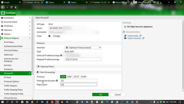 How to configure port forwarding on Fortigate Firewall | Virtual-IP's Configuration in Fortigate смотреть онлайн