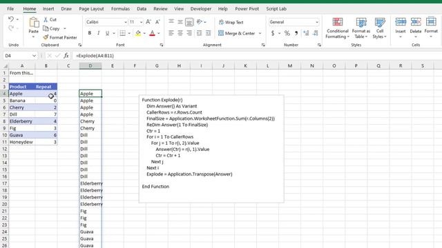 Excel VBA User Defined Function To Generate A Dynamic Array - Episode 2516 смотреть онлайн