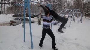 обучалка заднее сальто с турника
