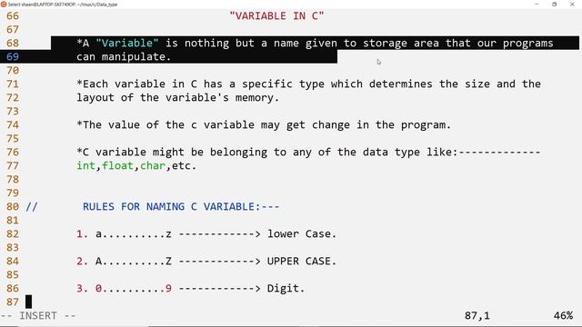 Data type in C |char, int, float, double, string| Variable & Constant| Best Explanation смотреть онлайн