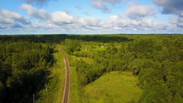 Псковская область с высоты, 1 часть / Abandoned russian village, aerial view, drone flight, part 1 смотреть онлайн