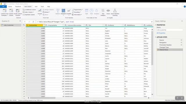 Loading Excel Data Power BI and doing Data Transformation смотреть онлайн