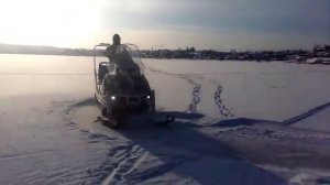Снегоход «Арктика 1500» на рыбалку!!!!