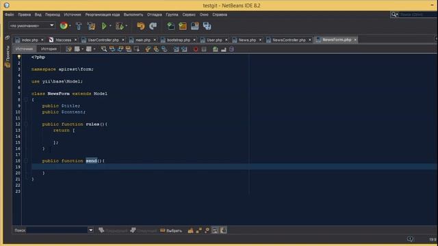 Часть 11. Yii2. Быстрый старт. Rest api. Аутентификация и валидация в rest. смотреть онлайн